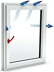 Mikroventilasyon havalandırma aksesuarı uygulanmış pencere