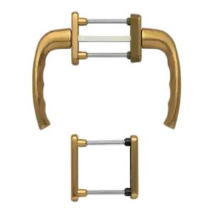 Hoppe newyork aluminyum bronz renk kapı kolu