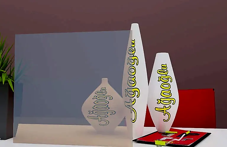 Tentesol Turkuaz Dekoratif Buzlu Cam
