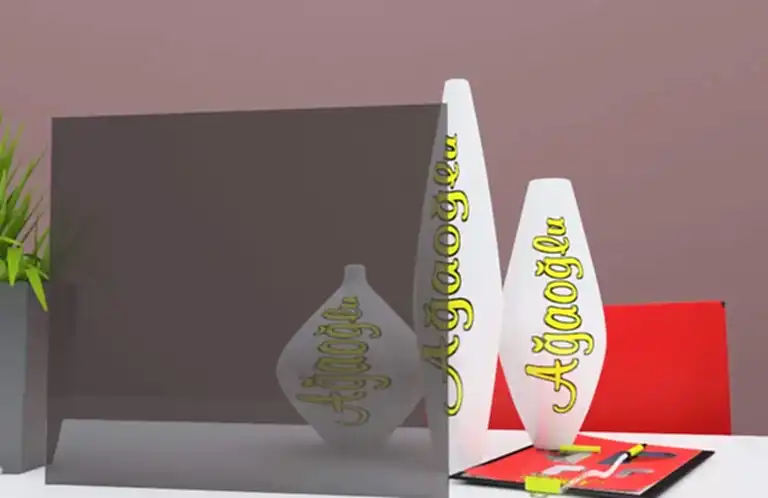 Tentesol Bronz Dekoratif Buzlu Cam