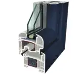 Blu Ral 5011 Folyo Kaplama Agaoglu WinLIFE Gealan Pvc Pencere Kapi Sistemleri