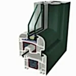 Verde Ral 6009 Folyo Kaplama Agaoglu WinLIFE Gealan Pvc Pencere Kapi Sistemleri